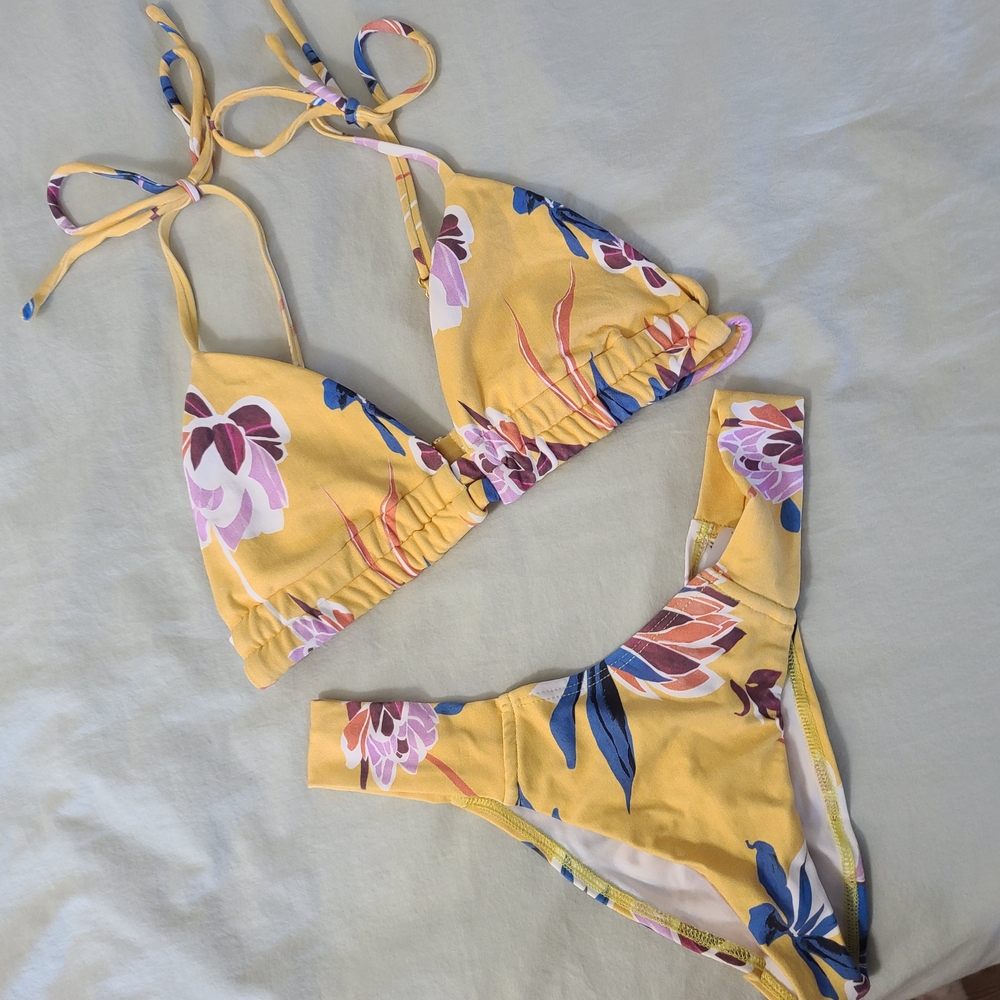 Montce Batik Yellow Bikini Set